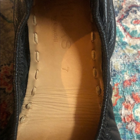 Tieks Clarks Black and Teal Flats - Picture 5 of 5